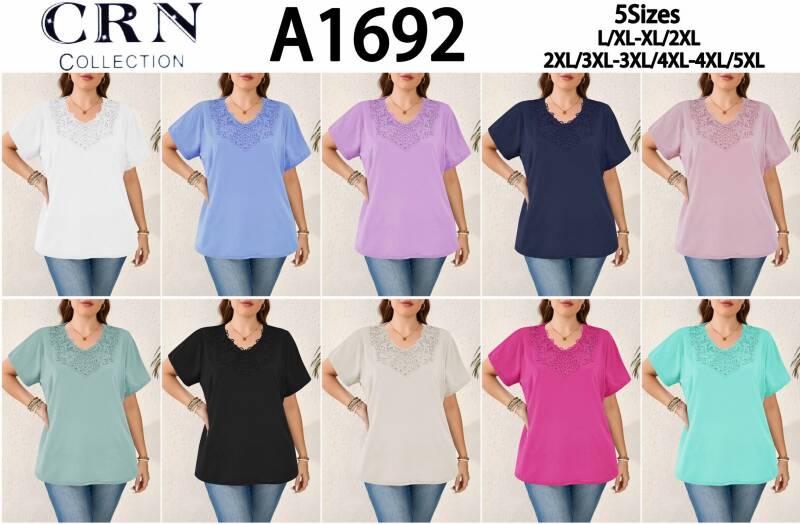 Bluzki damskie Roz L-5XL, Mix Kolor Paczka 10 szt